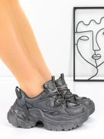 Pantofi Sport Dama din piele naturala 918-1 GREY | FRANCO GERARDO