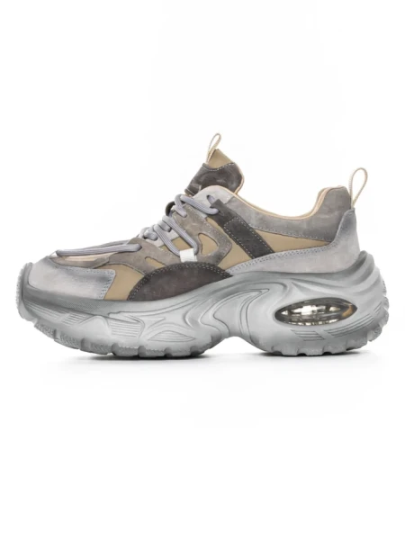 Pantofi Sport Dama din piele naturala HY2122 GREY | FRANCO GERARDO