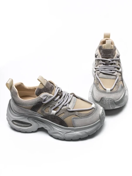 Pantofi Sport Dama din piele naturala HY2122 GREY | FRANCO GERARDO