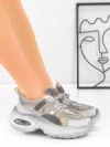 Pantofi Sport Dama din piele naturala HY2122 GREY | FRANCO GERARDO