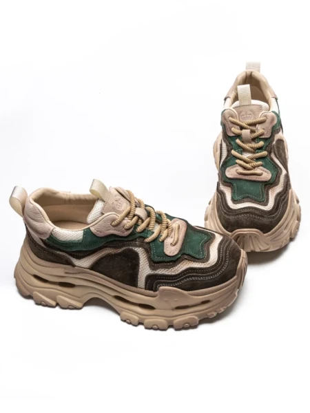 Pantofi Sport Dama din piele naturala HY2926-1 GREEN | FRANCO GERARDO