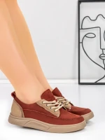Pantofi Sport Dama din piele naturala 2535 RED | FRANCO GERARDO