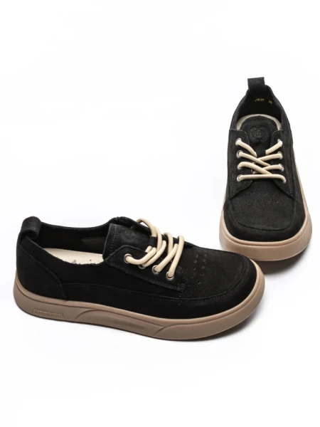 Pantofi Sport Dama din piele naturala 2535 BLACK | FRANCO GERARDO