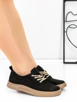 Pantofi Sport Dama din piele naturala 2535 BLACK | FRANCO GERARDO
