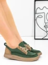 Pantofi Sport Dama din piele naturala 2535 GREEN | FRANCO GERARDO