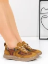 Pantofi Sport Dama din piele naturala 2536 YELLOW | FRANCO GERARDO