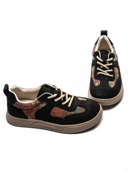 Pantofi Sport Dama din piele naturala 2536 BLACK | FRANCO GERARDO