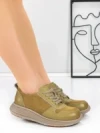 Pantofi Sport Dama din piele naturala 16-2 GREEN | FRANCO GERARDO