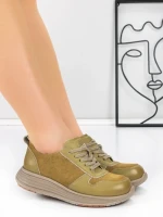 Pantofi Sport Dama din piele naturala 16-2 GREEN | FRANCO GERARDO