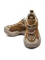 Pantofi Sport Dama din piele naturala 7110 YELLOW-CREAM | FRANCO GERARDO