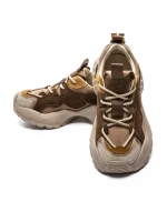 Pantofi Sport Dama din piele naturala 7110 COFFEE-CREAM | FRANCO GERARDO