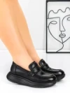 Pantofi Casual Dama din piele naturala 16-7 BLACK | FRANCO GERARDO