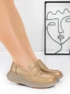 Pantofi Casual Dama din piele naturala 16-7 APRICOT | FRANCO GERARDO