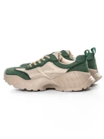 Pantofi Sport Dama din piele naturala 7109 GREEN-CREAM | FRANCO GERARDO