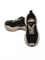 Pantofi Sport Dama din piele naturala 7109 BLACK | FRANCO GERARDO