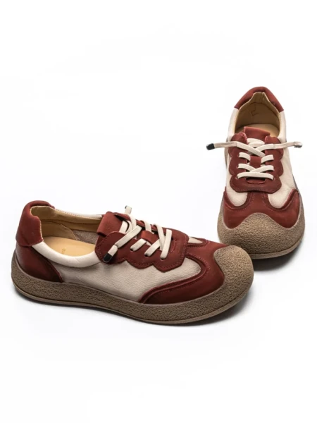 Pantofi Sport Dama din piele naturala 65852 RED | FRANCO GERARDO