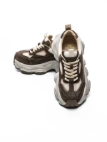 Pantofi Sport Dama din piele naturala HY1333 COFFEE-CREAM | FRANCO GERARDO