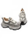 Pantofi Sport Dama din piele naturala HY1333 GREY-CREAM | FRANCO GERARDO