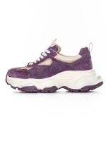 Pantofi Sport Dama din piele naturala HY1333 PURPLE-CREAM | FRANCO GERARDO