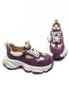 Pantofi Sport Dama din piele naturala HY1333 PURPLE-CREAM | FRANCO GERARDO