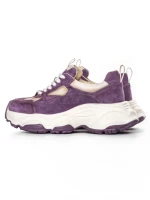 Pantofi Sport Dama din piele naturala HY1333 PURPLE-CREAM | FRANCO GERARDO