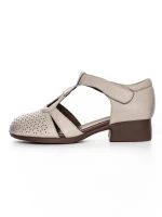 Sandale Dama din piele naturala 1171 CREAM | FORMATIONE