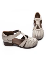 Sandale Dama din piele naturala 1171 CREAM | FORMATIONE