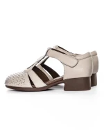 Sandale Dama din piele naturala 1171 CREAM | FORMATIONE