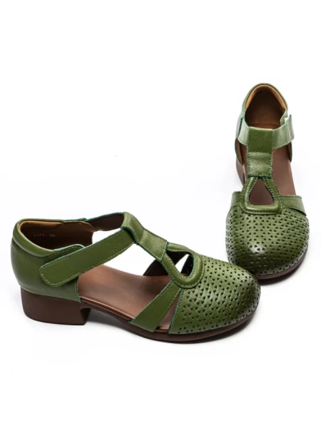 Sandale Dama din piele naturala 1171 GREEN | FORMATIONE