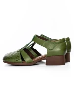 Sandale Dama din piele naturala 1171 GREEN | FORMATIONE