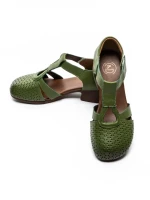 Sandale Dama din piele naturala 1171 GREEN | FORMATIONE