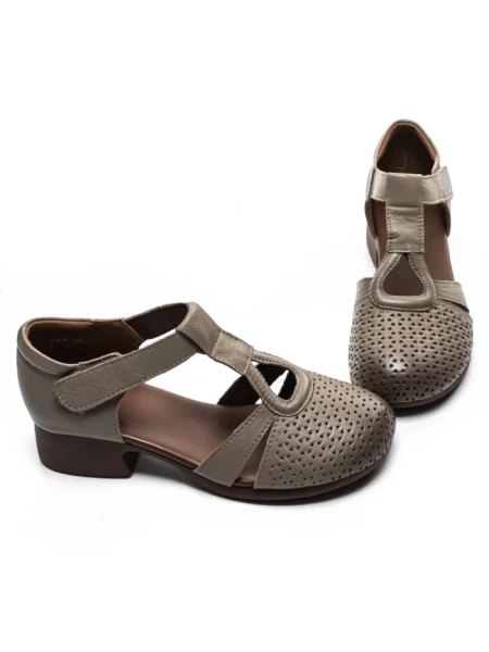 Sandale Dama din piele naturala 1171 GREY | FORMATIONE