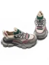 Pantofi Sport Dama din piele naturala Y5758-2 GREY-GREEN | FRANCO GERARDO