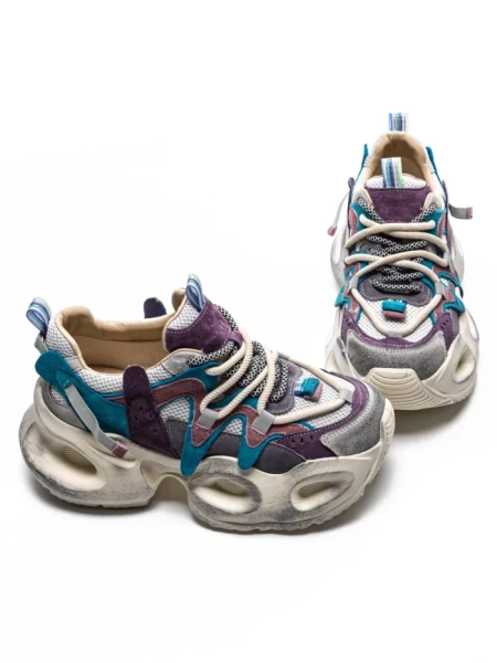 Pantofi Sport Dama din piele naturala HY8988-1 PURPLE-LIGHT PURPLE | FRANCO GERARDO