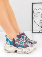 Pantofi Sport Dama din piele naturala HY8988-1 PURPLE-LIGHT PURPLE | FRANCO GERARDO