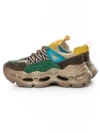 Pantofi Sport Dama din piele naturala HY6383 GREEN-YELLOW | FRANCO GERARDO