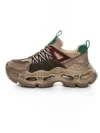 Pantofi Sport Dama din piele naturala HY6383 BROWN-GREEN | FRANCO GERARDO
