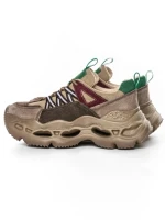 Pantofi Sport Dama din piele naturala HY6383 BROWN-GREEN | FRANCO GERARDO