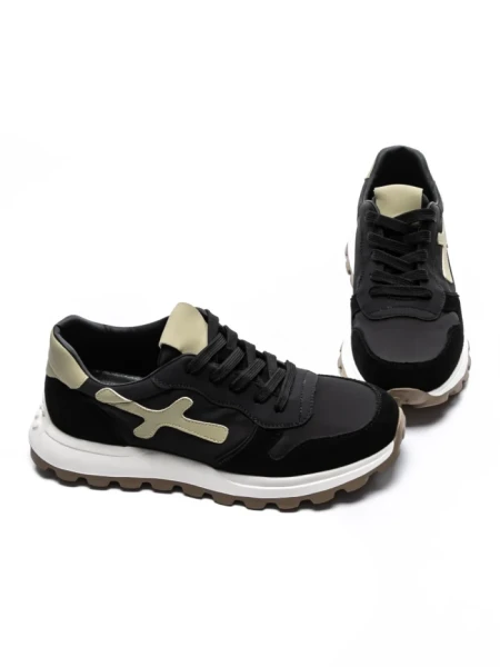 Pantofi Sport Barbati din piele naturala 8513 BLACK | ADVANCER