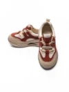 Pantofi Sport Dama din piele naturala 2577 CREAM-RED | FRANCO GERARDO