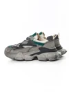 Pantofi Sport Dama din piele naturala HY5798 GREY-LIGHT GREEN | FRANCO GERARDO