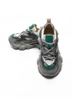 Pantofi Sport Dama din piele naturala HY5798 GREY-LIGHT GREEN | FRANCO GERARDO