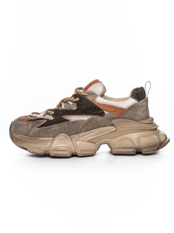 Pantofi Sport Dama din piele naturala HY5798 APRICOT-ORANGE | FRANCO GERARDO