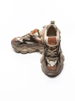 Pantofi Sport Dama din piele naturala HY5798 APRICOT-ORANGE | FRANCO GERARDO