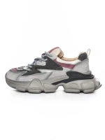 Pantofi Sport Dama din piele naturala HY5798 LIGHT GREY-PINK | FRANCO GERARDO