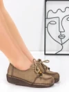 Pantofi Casual Dama din piele naturala 2553 APRICOT | FORMATIONE