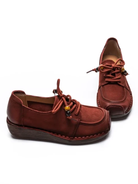 Pantofi Casual Dama din piele naturala 2553 RED | FORMATIONE