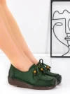 Pantofi Casual Dama din piele naturala 2553 GREEN | FORMATIONE