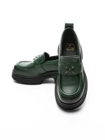Pantofi Casual Dama din piele naturala 10828 GREEN | FORMATIONE