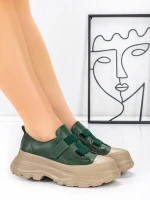 Pantofi Sport Dama din piele naturala 6806 GREEN | ADVANCER